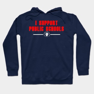 BCW I Support Public Schools (Red Text) Hoodie